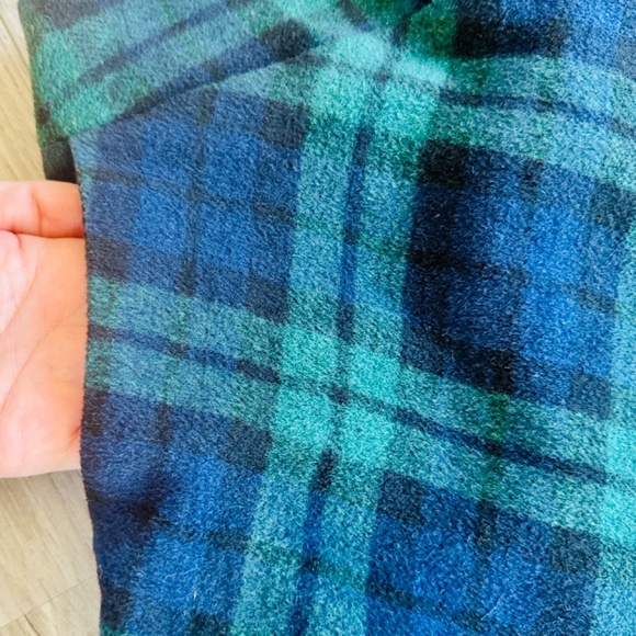 Green & Navy Plaid A-Line Skirt, Size Medium - Picture 6 of 8